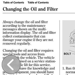 TSX Owner’s Manual Recommendation (2006)