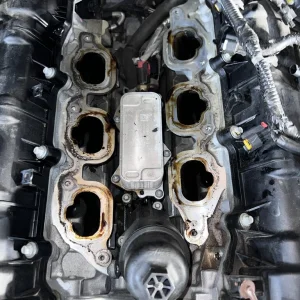 Lower intake removed - lots of cleaning to do