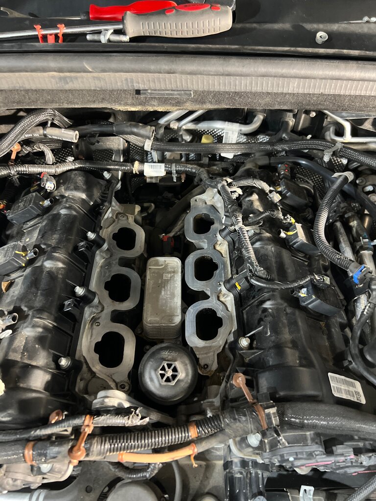 Lower intake removed and intake ports cleaned