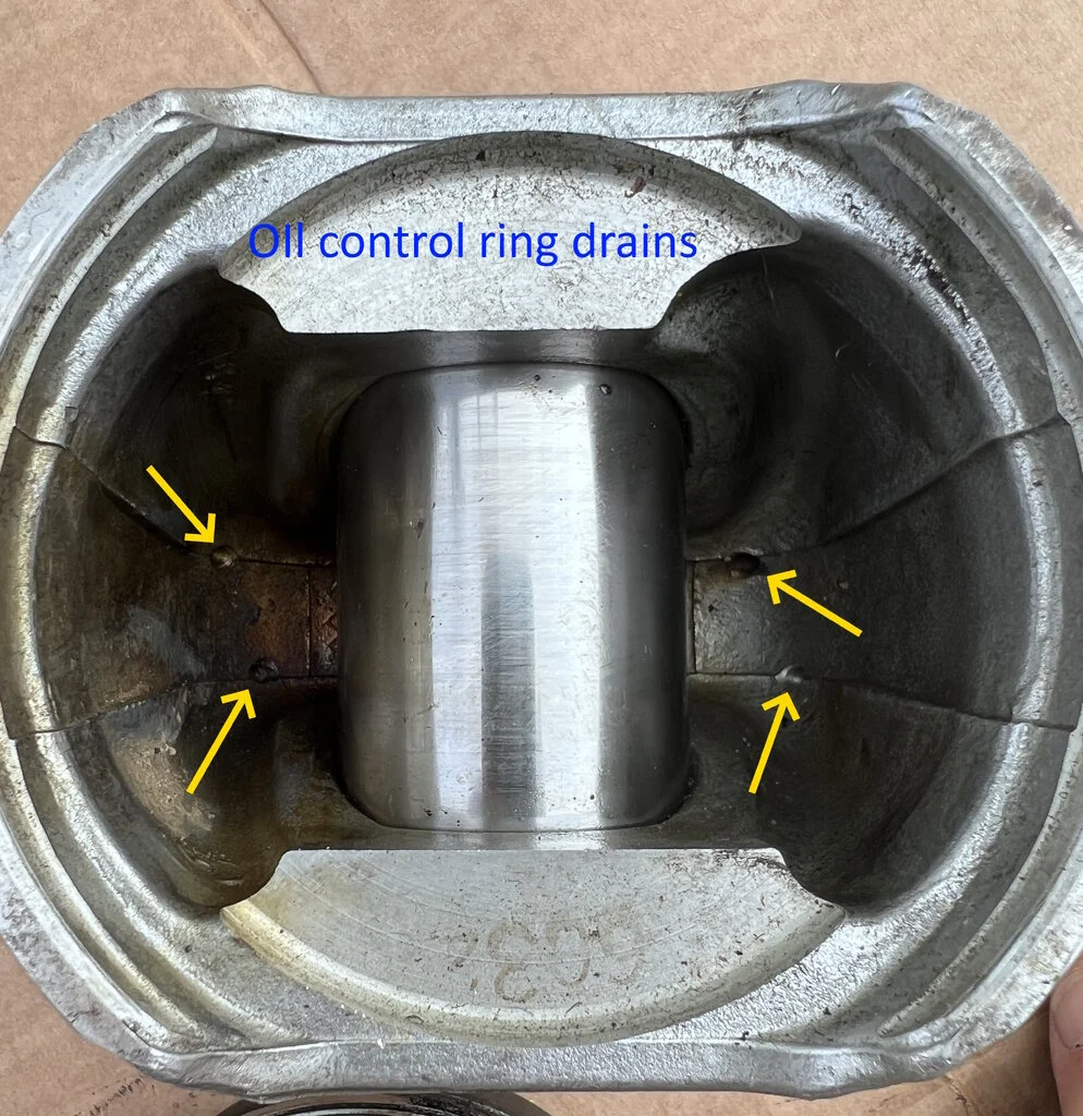 Oil Control Drains Inside