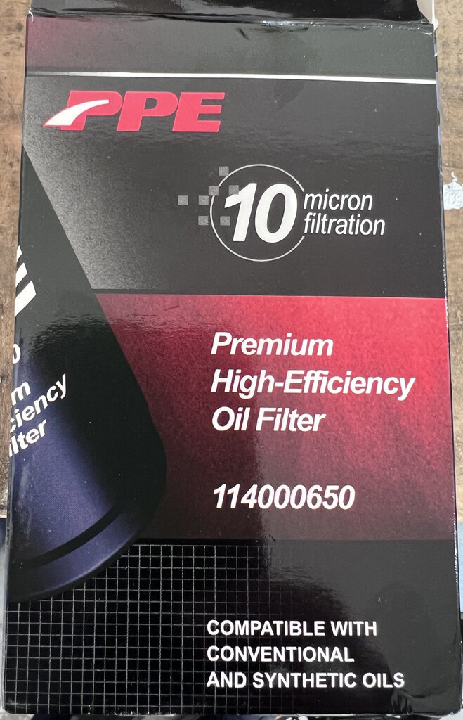PPE oil filter 2